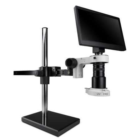 SCIENSCOPE Macro Digital Inspection System And Compact LED Light On Gliding Stand MAC3-PK5-E2D